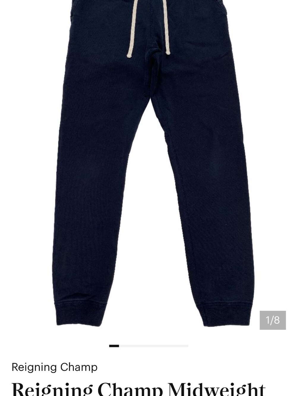 Reigning Champ Men’s Midweight Joggers - Black sz L worn few times